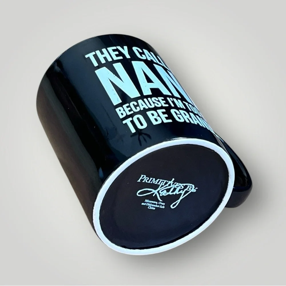 Black Oversized Coffee Mug Cup “… NANA TOO COOL TO BE GRANDMA” - Picture 6 of 13